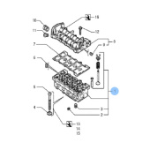 Vetus VFP01031 - Cylinder Head Assembly