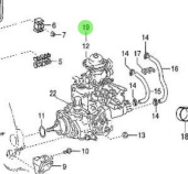 Nanni Diesel 970312306 - Engine Speed Sensor Assembly for High-Pressure Pipe and Injection Pump