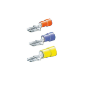 Male Lamellar Insulated Terminals Yellow 6,3 mm