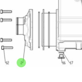 Nanni Diesel 970312792 - Heat Exchanger Cover for T6 Series Engines
