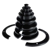 Nuova Rade 43168 - Cable Boot With Screwed Ring, Ø108mm, Cut-Out Ø60mm, Black