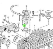 Nanni Diesel 970604613 - Heat Exchanger Filling Neck Gasket for HE Series Engines