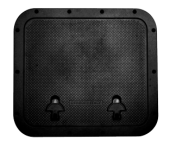 Allpa Aluminum Hatch, Outer Size 510x460mm, Cut Out Size 393x446mm, Black, Powder Coated