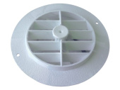 Velair 62210M - Damper Vent Round 100mm White