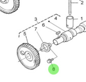 Nanni Diesel 970310835 - Flange Bolt for 4.330TDI, 4.340TDI, and N4 Series Engines
