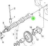 Nanni Diesel 970302043 - Set Screw for Camshaft and Engine Block Assemblies