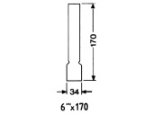 DHR Lamp Glass 6 Ligne 170mm