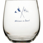 Marine Business Welcome on board Water Glass ø9 x 10cm