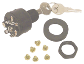 Sierra MP39760 Ignition Switch, 3 Magneto, Off-Run-Start, Max Wall Thickness 16mm, 5-Terminals