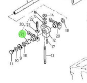 Nanni Diesel 970141021 - Rocker Arm Bushing for 2.40HE Engines