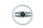 Ultraflex 23476H - Steering Wheel Giannutri W/SS - White 280mm Stainless Steel Spokes