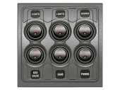 BEP 1000-6W - Switch Panel Contour 1000 Series DC 12V 6xOn/Off