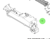 Steyr Z002020-1 - Painted Exhaust Circuit and Heat Exchanger Assembly for MO266K43, MO246K41, MO236K43, MO166K28 Engines