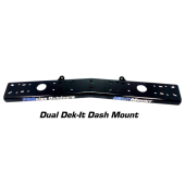 PROcise Outdoors Dek-It Mount Dual Dash Black