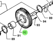 Bukh 000E4778 - Intermediate Wheel Gear for DV36 and DV48 Engines