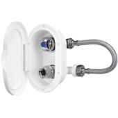 Nuova Rade 54610 - Case with Cold Water Tap & Outlet, Elbow Connector w/Lid, Chrome