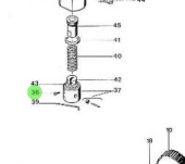 Nanni Diesel 970492157 - Injection Pump Tappet Guide Pin for HE Series Engines