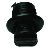 Nuova Rade 43469 - Drain Socket W/Captive Plug, Round Ø40mm, Black