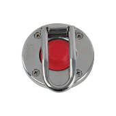 Antal 251.035SR - Stainless Steel Switch With Red Rubber Top