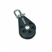 Barton N05120 – Single Reverse Shackle Block Size 5 54mm, Plain Bearing, Ø54mm Sheave, Max Rope 12mm