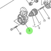 Nanni Diesel 970311160 - Starter Motor Body for N4 Series Engines