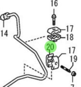 Nanni Diesel 970316177 - Injection Pipe Clamp No. 2 for Fuel Injection System