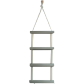 Allpa Polypropylene Rope-Ladder, 5-Steps (Lexan), L=1460mm, B=300mm, Tube Ø25mm