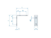 Roca Angle Brackets Stainless Steel