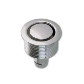 Guidi Hiding Vent with Straight Hose Connection, Chromed Brass, BSPP