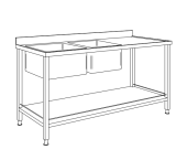 Baratta TV2E Marine Table With Sink