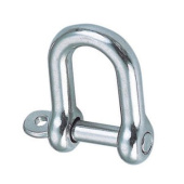 Euromarine A4 Stainless Steel Straight Shackle with Captive Pin