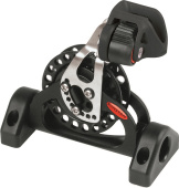 Ronstan RF62175 Series 60 Ratchet Pivoting Low Lead Block with Cleat, Single