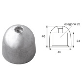 E. Polipodio OG034B Zinc Anode for Side Power Thruster 201180, 46x40 mm
