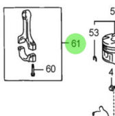 Nanni Diesel 970316165 - Connecting Rod Sub-Assembly for T4 Series Engines
