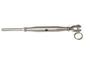 Rigging Screw Fork - Terminal Metric Thread SS AISI 316 Closed Body With Locking Nuts