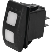 Euromarine LED Waterproof Rocker Switch - Mom-Off-On - 4 Contacts