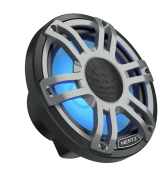Hertz HMX 7.7 S-LD-G - 7.7" Marine Sport Gray High-Performance Coax Speakers RGB LED (2 pcs.)