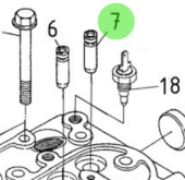 Nanni Diesel 970140923 - Exhaust Valve Guide for Cylinder Head Assembly
