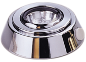 Allpa Chromed Brass LED Dome Light, Built-On, 12v, LED 6x0,3w, With Switch, H=36mm, Warm White