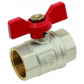 2-Way Brass Butterfly Ball Valve - FF - PN40 - 1/4''