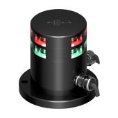 Lopolight 300-115+114G2-PRO180 - Navigation Light 3NM 180° Green + 180° Red Black Anodized