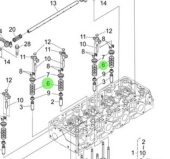 Nanni Diesel 970311007 - Valve Spring for TDI and N4 Series Engines