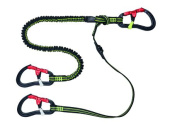 Wichard 7039 - Safety Line Proline Fixed 1 m, Elastic 2 m with 3 Hooks