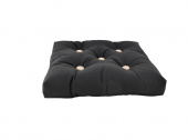 ARC Marine Outdoor Seat Black With Brown Buttons Single