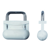 Bainbridge A017S - Sail Slide Plastic White With Stainless Steel Bail Slug 8 mm