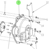 Nanni Diesel 95200257 - Housing for Gearbox Flange and Flywheel Housing