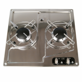 Inox Hob Unit 2 Burners