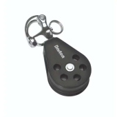 Barton N12140 - Single Snap Shackle Block Size 2 35mm – Ball Bearing, Ø35mm Sheave, Max Rope 8mm