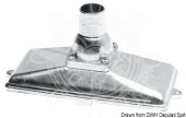 Osculati AISI 316 Stainless Steel Suction Strainer with Check Valve and Vent, Vertical Hose Connection