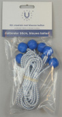 U-Rope Sail Binder 50 cm Blue Balls (4 pcs)